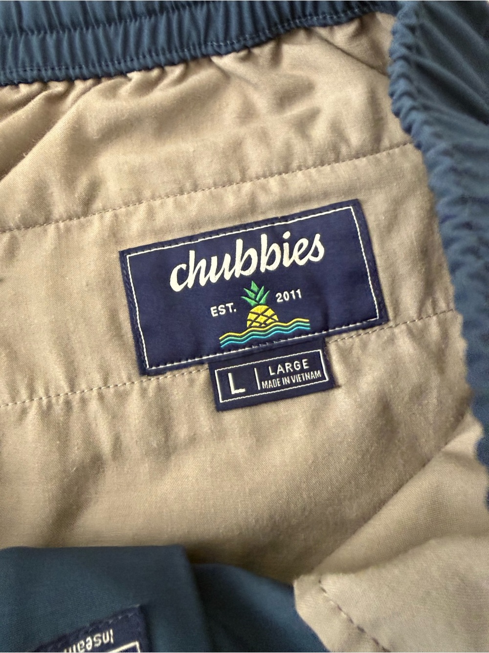 Chubbies Everywhere Shorts Men’s 8” Inseam Blue Sz Large - Picture 3 of 7